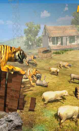 Wild Tiger Family survival Simulator Game 4