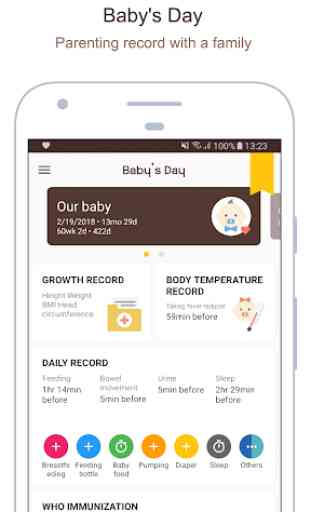 Baby's Day - Baby Tracker, Notes, Lullaby 1
