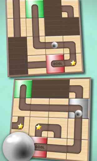 Ball Unblock - Slide the blocks and roll the ball 2