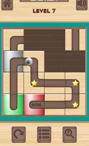 Ball Unblock - Slide the blocks and roll the ball 4