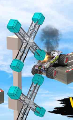Beam Drive Car Wipeout: Monster Truck Car Crash 1