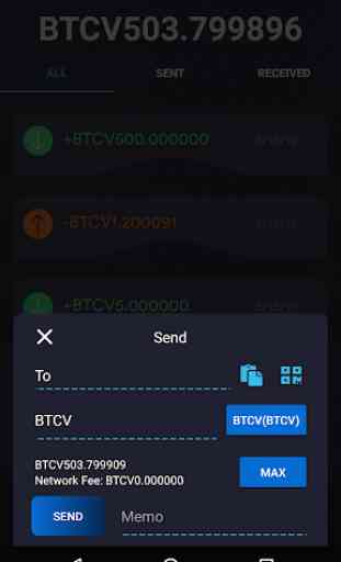 BitcoinV Wallet 2