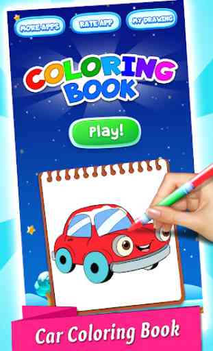 Cars Coloring Book & Drawing Book 1