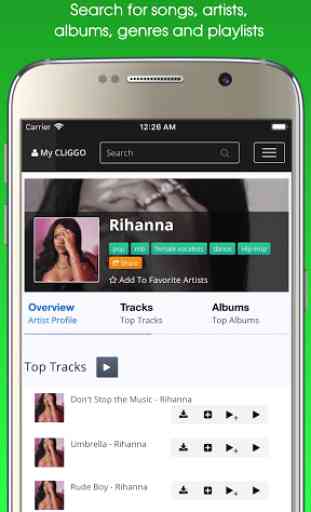 CLiGGO MUSIC – Free Music & Radio App 4