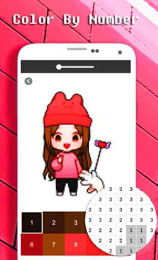 Coloring Unni Doll By Number - Pixel Art 3