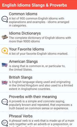 English Idioms Slangs & Proverbs Dictionary 1