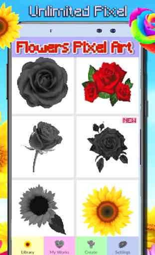 Flowers Coloring Book 2020, Color By Number Pixel 2