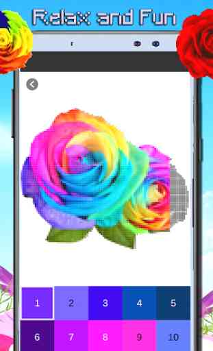 Flowers Coloring Book 2020, Color By Number Pixel 4