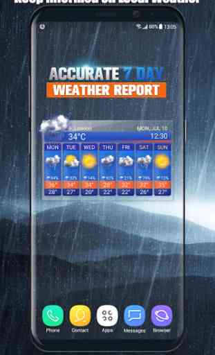 Free Daily Weather Forecast App Widget 3