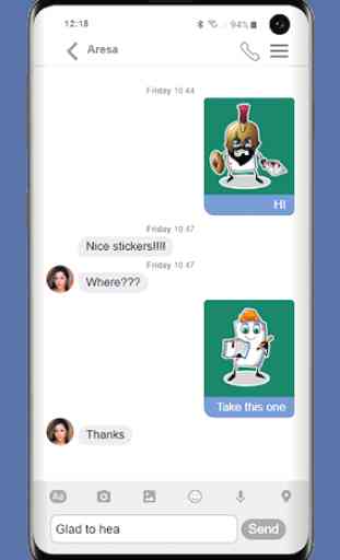 free video calling stickers for chat & text 1