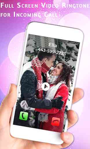 Full Screen Video Ringtone for Incoming Call 3
