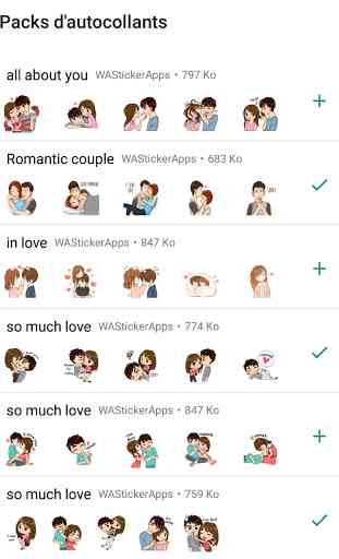 Funny Couple In Love stickers - WAStickerApps 1