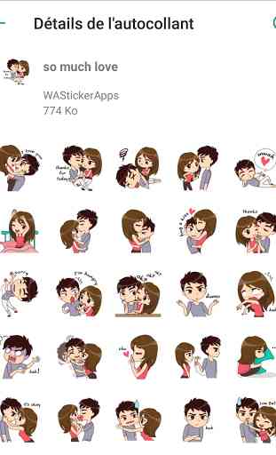 Funny Couple In Love stickers - WAStickerApps 4