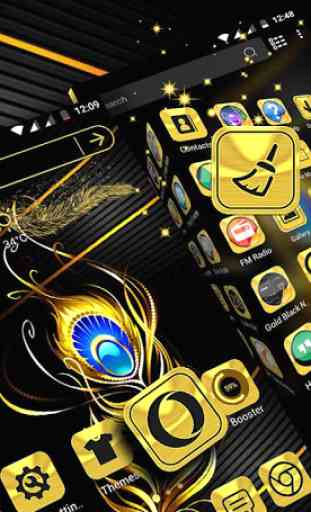 Gold Feather Launcher Theme 3