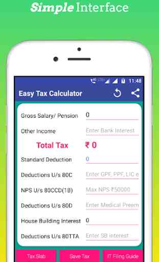 Income Tax Calculator for Salaried and Pensioners 2