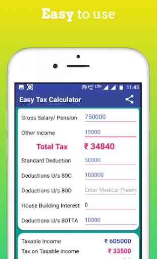 Income Tax Calculator for Salaried and Pensioners 3