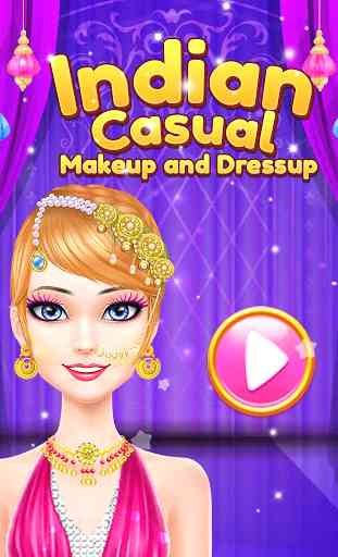 Indian dressup game and salon makeup game for girl 1