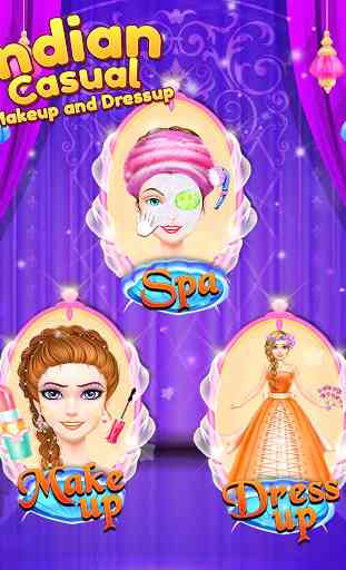 Indian dressup game and salon makeup game for girl 3