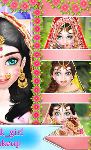 Indian Wedding girl makeover: Reception party 4