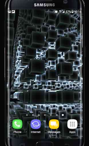 Infinity Parallax Cubes 3D Live Wallpaper 1