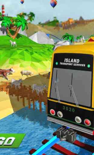 Island Train Cargo Transport Simulator 2018 3