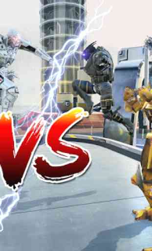 Real Robot  Fighting vs  Us Wrestling Robot Game 3