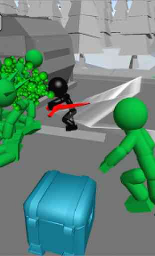 Stickman Killing Zombie 3D 3