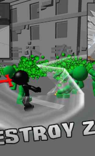 Stickman Killing Zombie 3D 4
