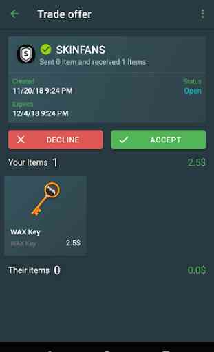 Trade Client WAX 3
