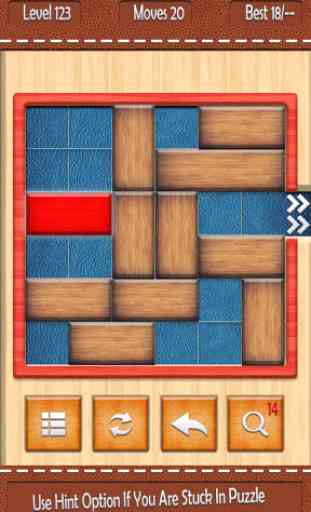 UnBlock Red Wood Escape Puzzle 2