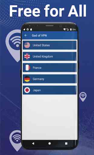 VPN : God VPN, VPM Free, Unlimited Fast cpn 4