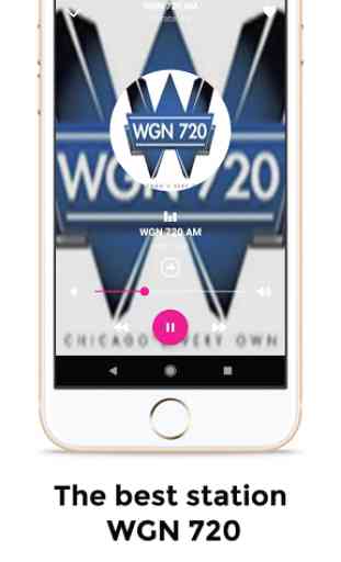 WGN 720 AM Radio Station Chicago 3