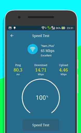 One Tap Speed ​​Up - Test speed WiFi 5g 4g 3g 2g 4