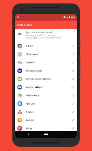 Beta Lister - Find Beta Versions Of Installed Apps 1