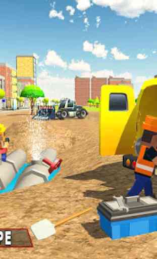 City Pipeline Construction Work : Plumber Game 3