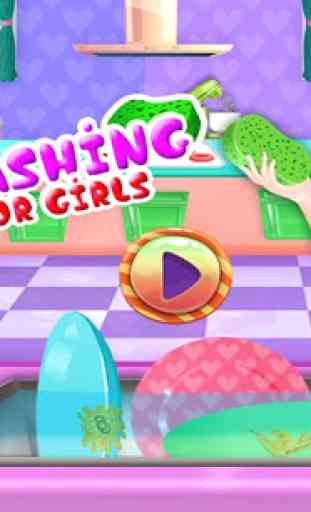 Dish Washing Games For Girls: Home Kitchen Cleanup 1