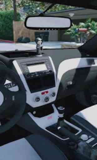 Driving Subaru Impreza WRX Car Simulator 1