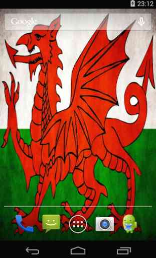 Flag of Wales Live Wallpaper 3