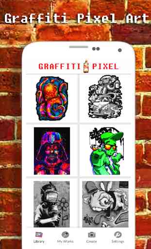 Graffiti Color By Number - Pixel Art 1