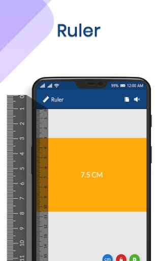 Mobile Ruler: Scale for Measure in cm,inch 3