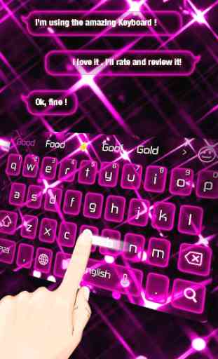 Neon Pink Keyboard 1