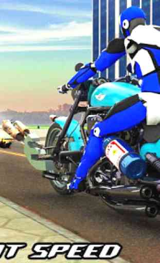 Police Bike Robot Shooter: Moto Racing Simulator 1