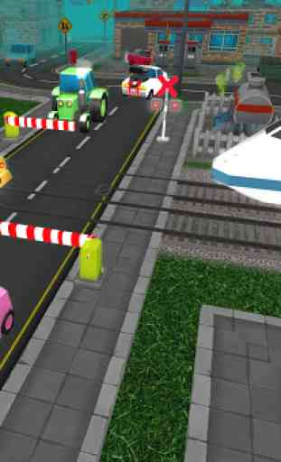 Railroad Crossing Train Simulator Speed Train Game 4