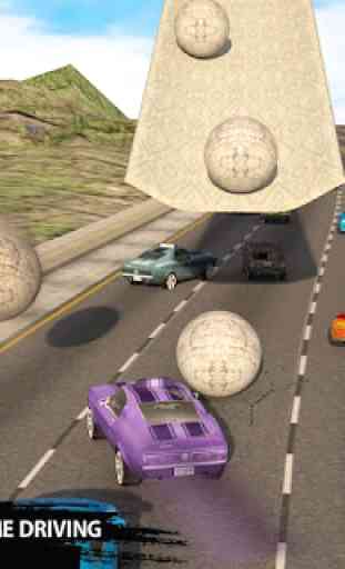 Reckless Car Driving: Rolling Ball Car Crash Drive 1