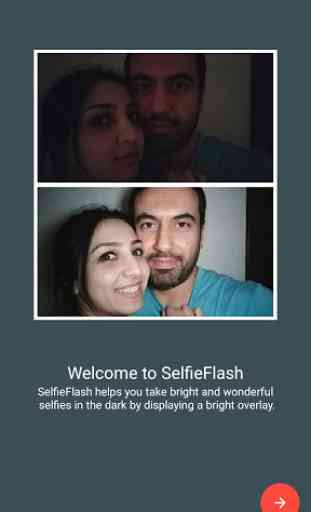 Selfie Flash - bright pictures in any camera app 1