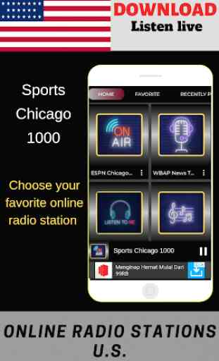 Sports Chicago 1000  ONLINE FREE APP RADIO 1