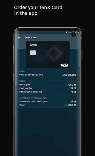 TenX - Bitcoin Wallet & Card 3