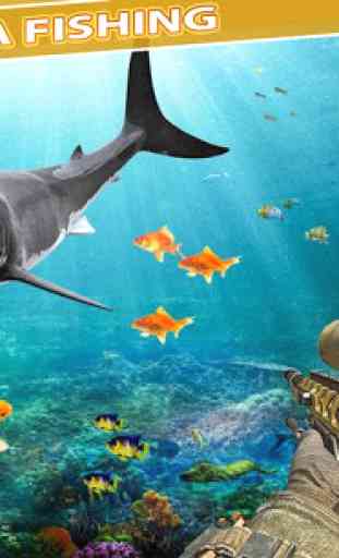 Underwater Spear Fishing Tiger Shark Games 3