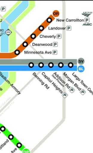 Washington DC Metro Map 3