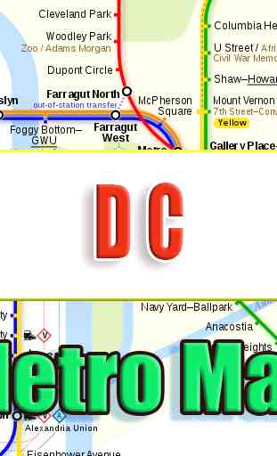 Washington DC Metro Map Offline 1